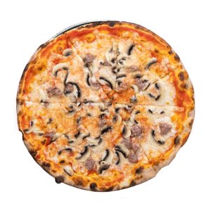 Pizza Kerpudhë me Salçiçe